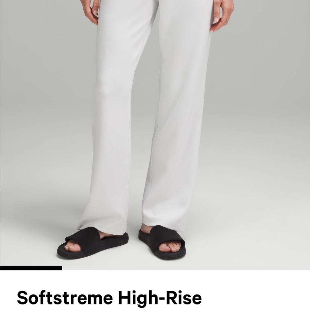 Lululemon Soft-stream high rise light lime green pants